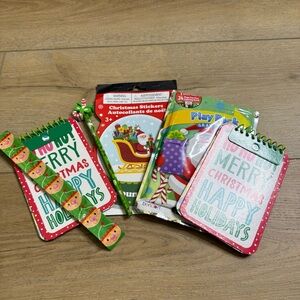 Christmas Activity Set with Notebooks and Stickers Bundle